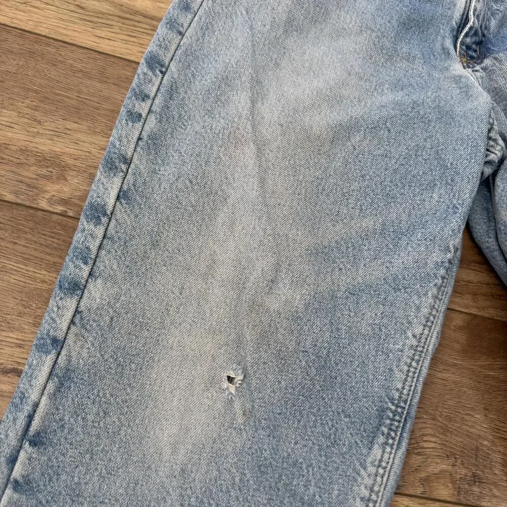 Vintage Carhartt Plaid Lined Jeans Distressed 90s Y2K - Picture 3 of 15